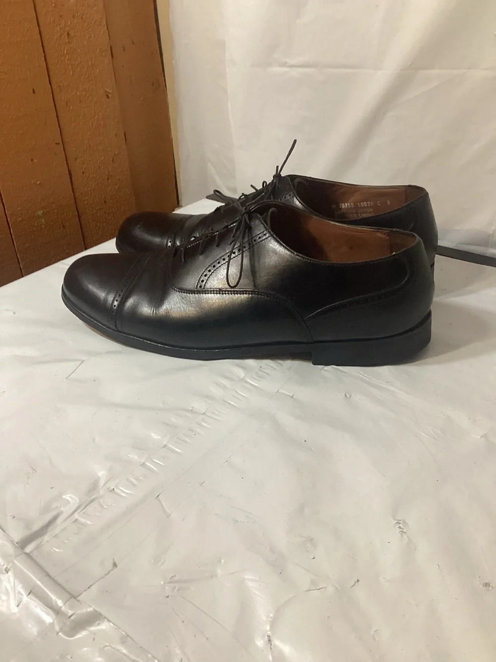 Bostonian Classic Men's Black Oxford Shoes 11 1/2 M All Leather